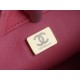 Chanel 22P Enamel Buckle Square Fatty Pink Lambskin  