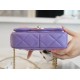 Chanel 22P Enamel Buckle Square Fatty Purple  