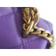 Chanel 22P Enamel Buckle Square Fatty Purple  