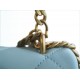 Chanel 22P Enamel Buckle Square Fatty Light Blue  