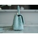 Coco Handle New Calfskin Handle Small Baby Blue Calfskin  