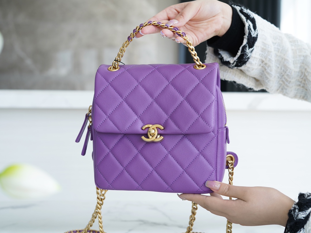 Chanel 22P Backpack Purple  