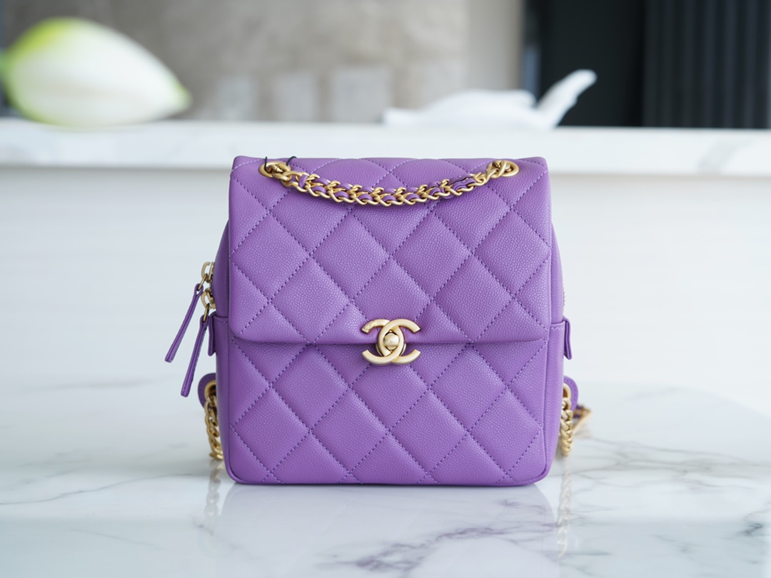 Chanel 22P Backpack Purple  