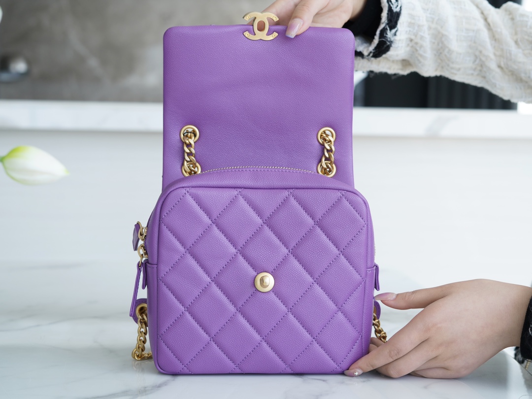 Chanel 22P Backpack Purple  