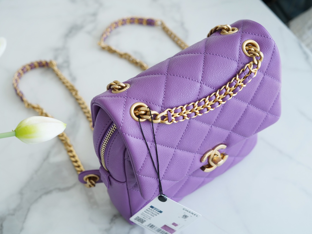 Chanel 22P Backpack Purple  