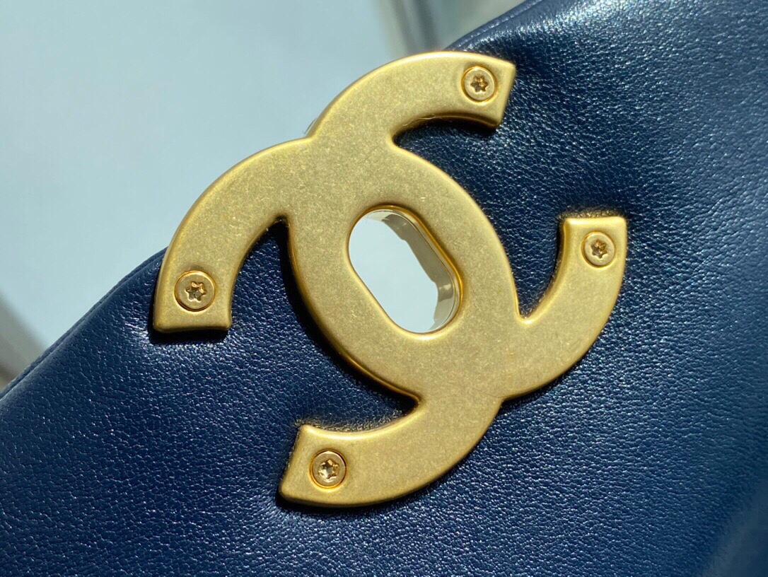 CHANEL 19 Bag Deep Blue Small  