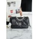 19 BAG 22C New Edition Black Silver Lambskin Series  