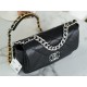 19 BAG 22C New Edition Black Silver Lambskin Series  