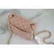 CF Classic Flap Lambskin Square Fatty Milk Tea Beige  