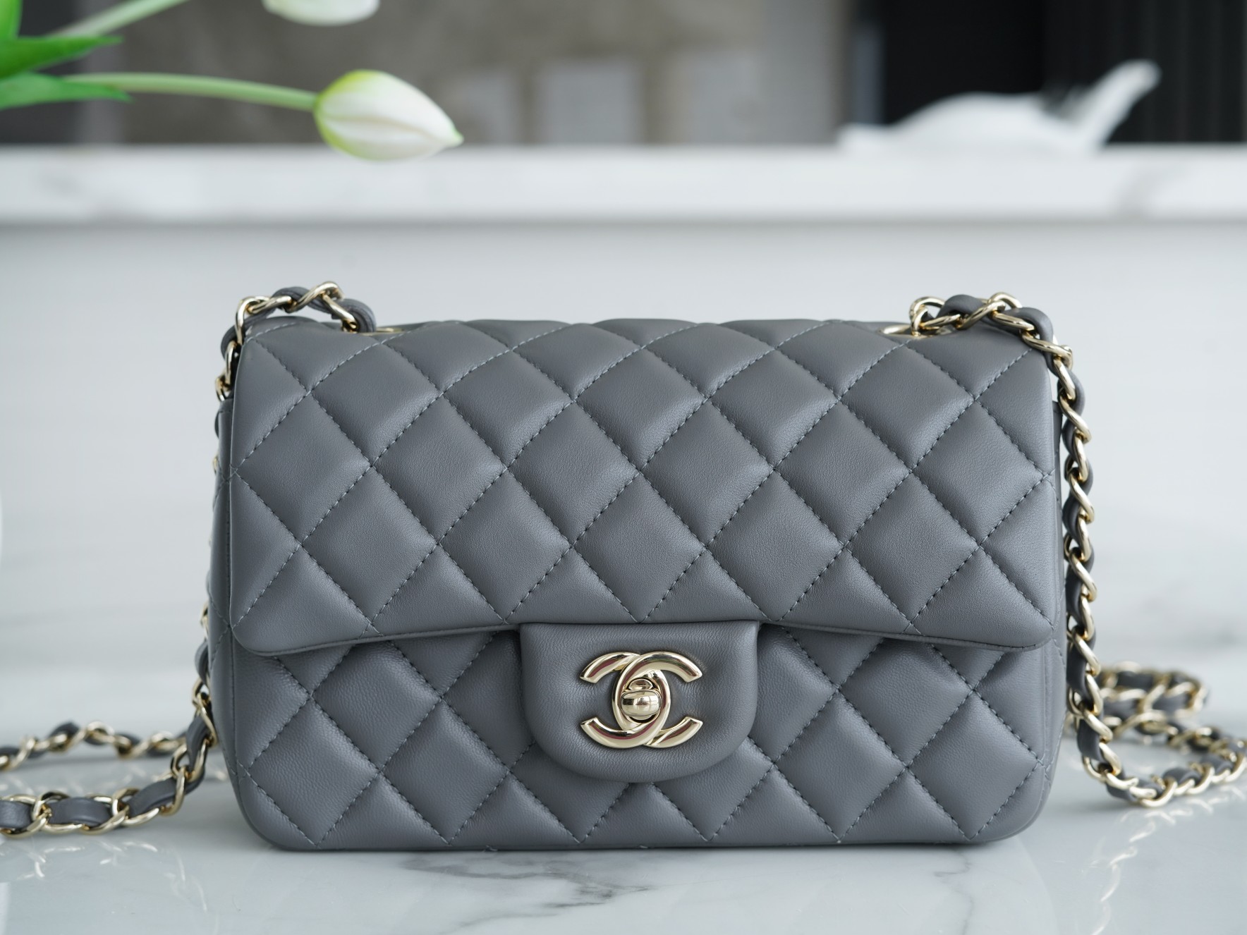 Classic Flap Mini Bag Lambskin  