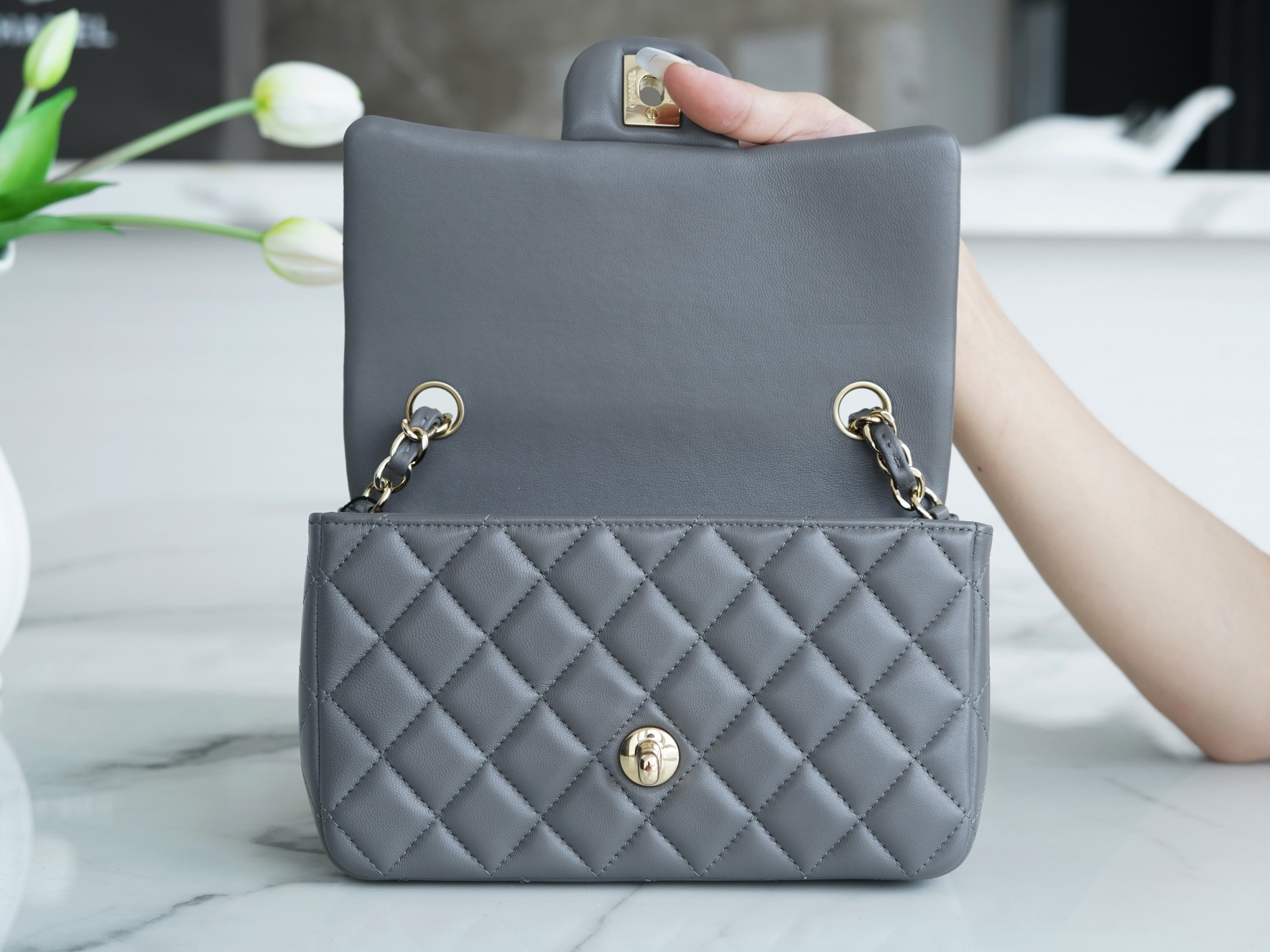 Classic Flap Mini Bag Lambskin  