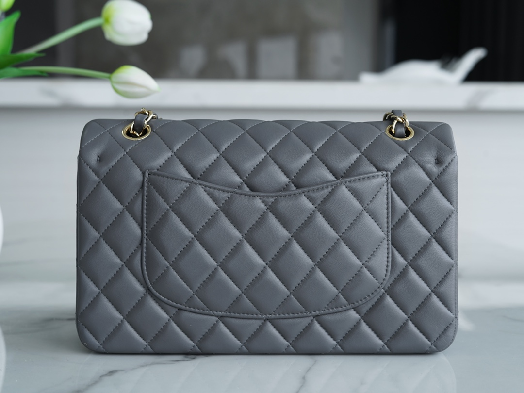 Classic Flap Bag Medium Deep Grey  