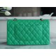 Classic Flap Bag Washed Calfskin Medium Green  