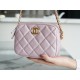 Chanel 21/22 Bullet Shell Horizontal Camera Bag Pearl Pink  