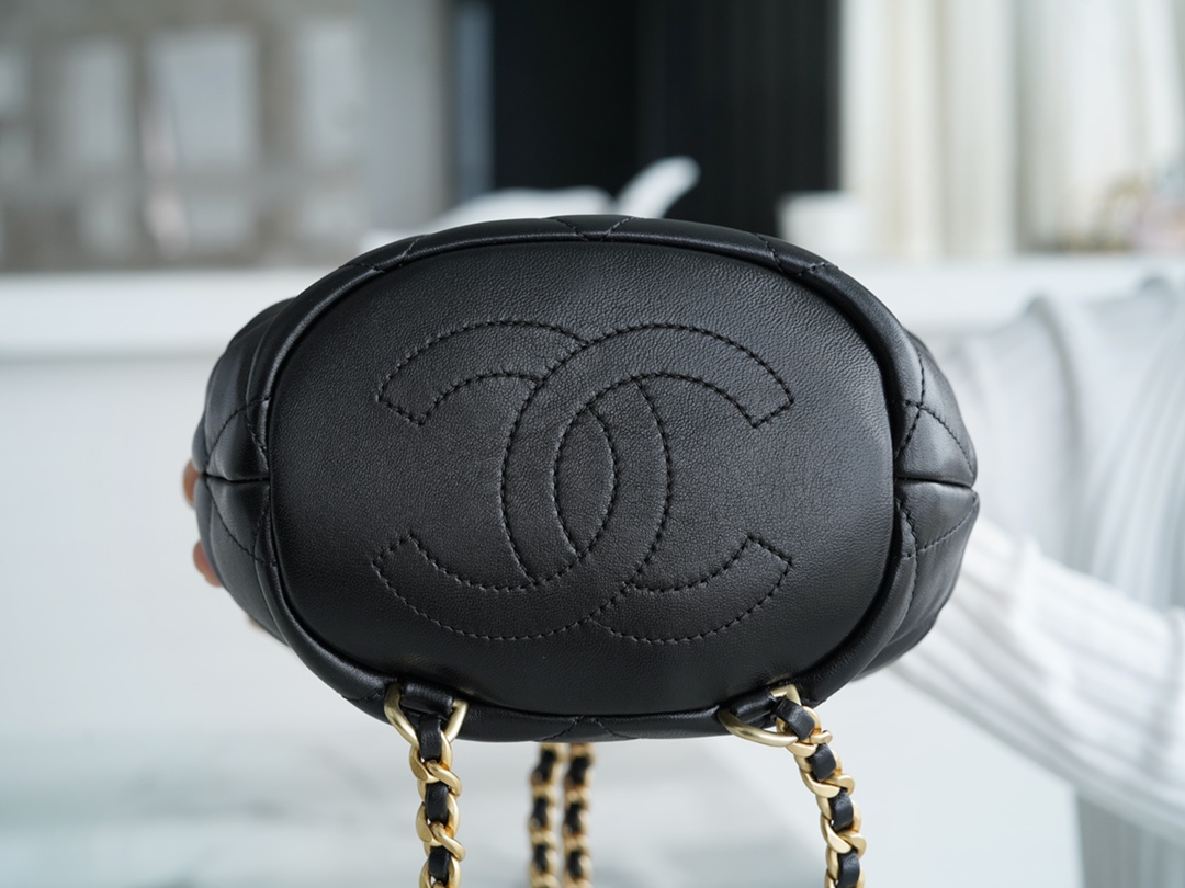 Chanel 22S Drawstring Bucket Backpack Lambskin  