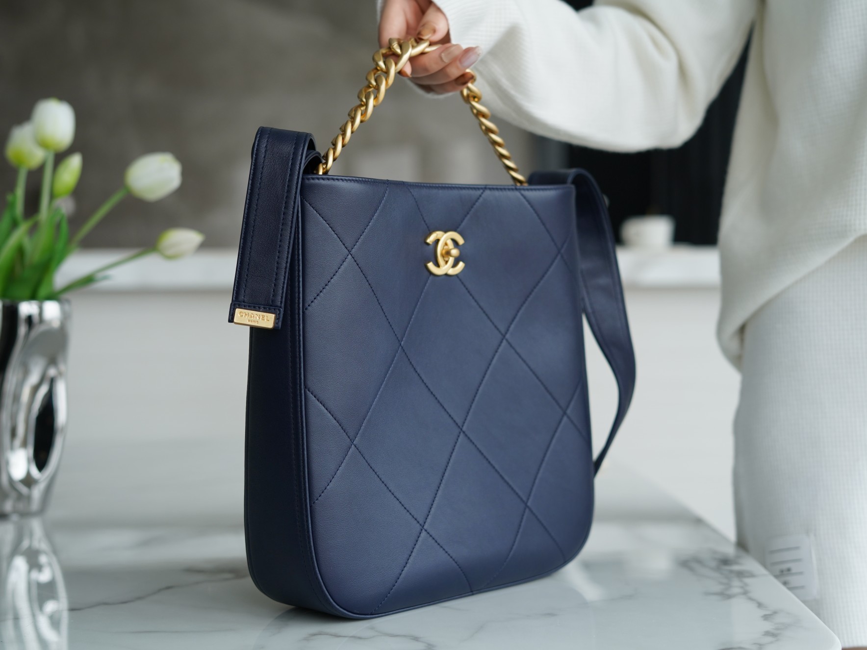 Chanel 21/22 Fall/Winter New Hippie Bag Deep Blue  