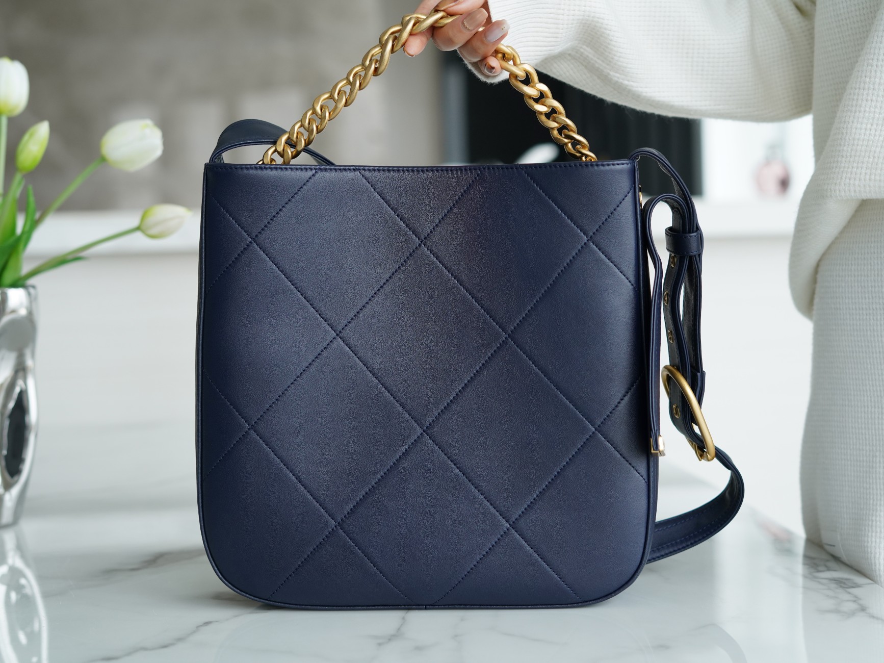 Chanel 21/22 Fall/Winter New Hippie Bag Deep Blue  