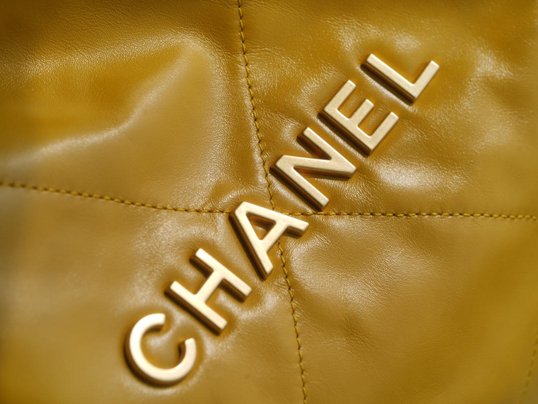 Chanel 22P Handbag Medium Mango Yellow  