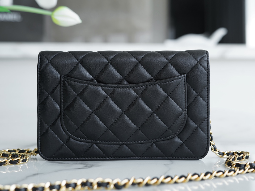 Chanel WOC Fortune Bag Black Gold Lambskin  