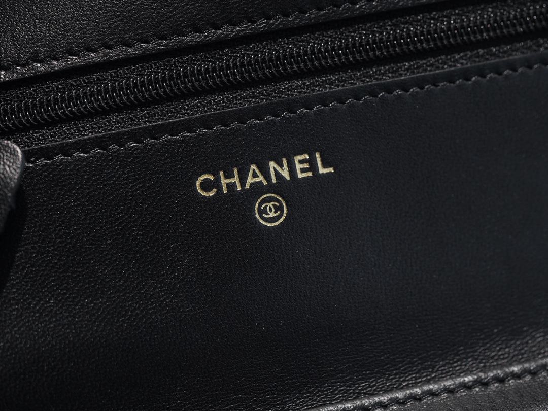 Chanel WOC Fortune Bag Black Gold Lambskin  