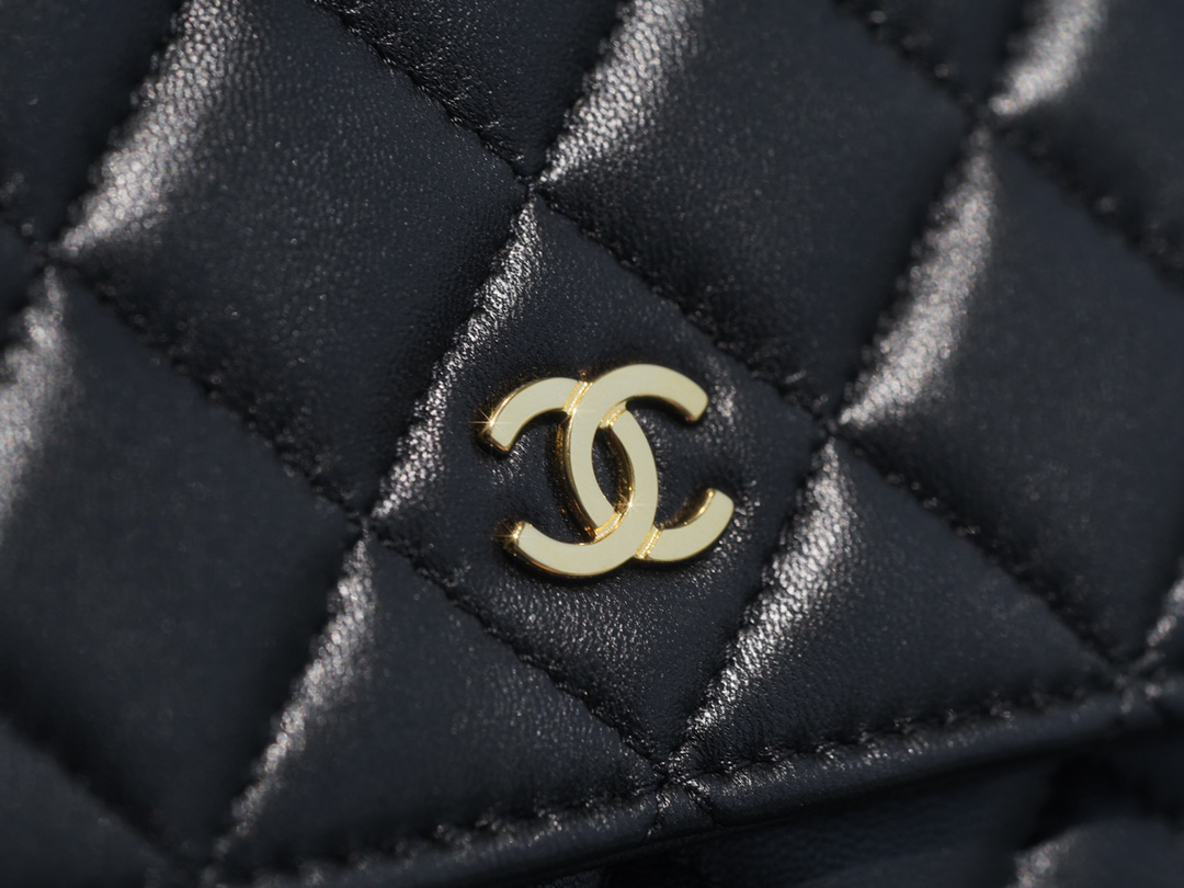 Chanel WOC Fortune Bag Black Gold Lambskin  