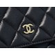 Chanel WOC Fortune Bag Black Gold Lambskin  