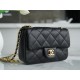 Chanel 22B Heart Chain Bag CF Mini Black  