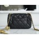 Chanel 22B Heart Chain Bag CF Mini Black  