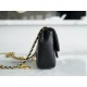 Chanel 22B Heart Chain Bag CF Mini Black  