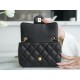 Chanel 22B Heart Chain Bag CF Mini Black  