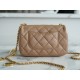 Chanel 22B Heart Chain Bag CF Mini Beige  