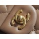 Chanel 22B Heart Chain Bag CF Mini Beige  