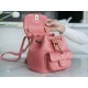 Chanel 22A Duma Backpack Lambskin Coral Pink  