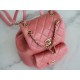 Chanel 22A Duma Backpack Lambskin Coral Pink  