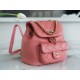 Chanel 22A Duma Backpack Lambskin Coral Pink  