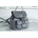 Chanel 22A Duma Backpack Lambskin Elephant Grey  