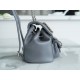 Chanel 22A Duma Backpack Lambskin Elephant Grey  