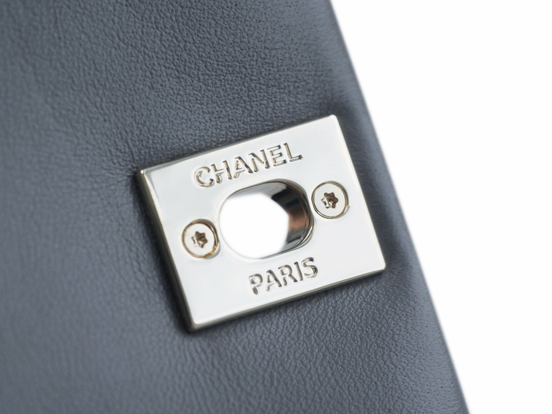 Chanel 22A Duma Backpack Lambskin Elephant Grey  