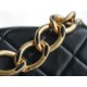 Chanel 22A Chunky Chain Flap Bag Black Lambskin  