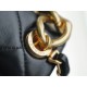 Chanel 22A Chunky Chain Flap Bag Black Lambskin  