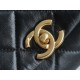 Chanel 22A Chunky Chain Flap Bag Black Lambskin  