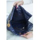 Chanel 22P Handbag Deep Blue Gold Medium Glossy Calfskin  