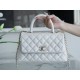 Chanel Coco Handle Calfskin Handle Small Pearl White Calfskin  