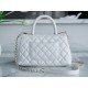 Chanel Coco Handle Calfskin Handle Small Pearl White Calfskin  