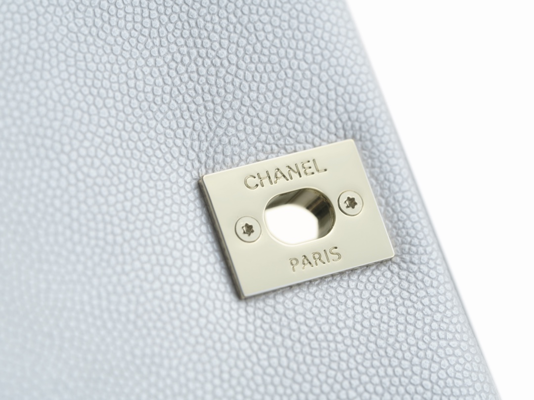 Chanel Coco Handle Calfskin Handle Small Pearl White Calfskin  