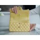 CF Classic Flap Washed Calfskin Small Pearl Yellow  