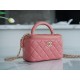 Chanel 22A Long Box Tote Peach Pink  