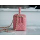 Chanel 22A Long Box Tote Peach Pink  