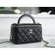 Chanel 22A Long Box Tote Black  