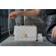 Chanel 2021 Mini 22cm White Glossy Calfskin  